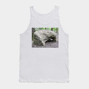 Elephant Looking Rock on Hiking Trail Photographic Image Tank Top